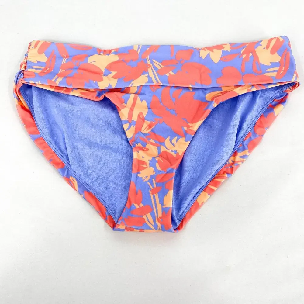 PRANA Women's Marta Bikini Bottom XS Pink Morning Glory Bloom Hipster NWT_3